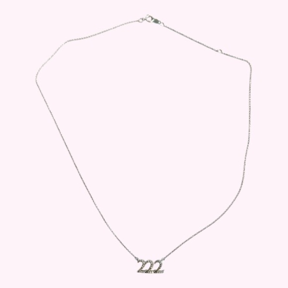 Zales Jewelry - Diamond Accent Lucky Number "222" Necklace in Sterling Silver